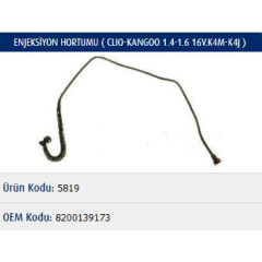 ENJEKSİYON HORTUMU CLIO-KANGOO 1.4-1.6 16V.K4M-K4J