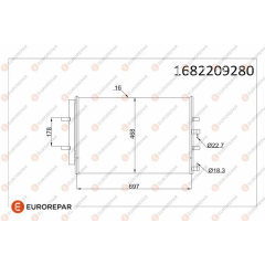 KLİMA RADYATORU KONDENSERİ TRANSİT CUSTOM V362 12 TRANSIT V363 14 2.2 TDCİ 717x467 AL AL