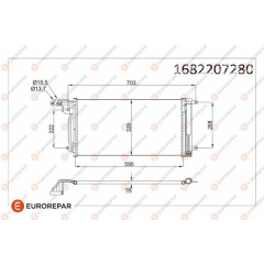 KLİMA KONDENSERİ VW POLO-AUDI A1-A1 SPORTBACK-SEAT IBIZA V-TOLEDO IV AL-AL