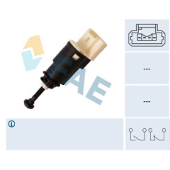 FREN PEDAL MÜŞÜRÜ RENAULT CLIO III 05 12 CLIO IV 12 CAPTUR I 12 KANGOO 05 LAGUNA II 01 07 DACIA LOGAN I-II 06 18 SANDERO I-II 08 18 DUSTER I-II 10 21 OPEL VİVARO B 06 14 4 FİŞLİ