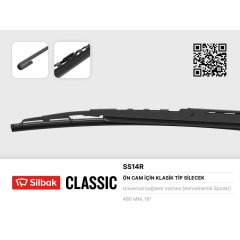 SİLECEK SÜPÜRGESİ 480MM RÜZGARLIKLI ÜNİVERSAL FORD FIESTA 3-4-OPEL VECTRA A-B