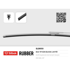 MUZ TİPİ SİLECEKLERE UYGUN LASTİK 650MM