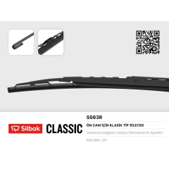 SİLECEK SÜPÜRGESİ 600MM RÜZGARLIKLI ÜNİVERSAL VW T5-HYUNDAI TUCSON-KIA SPORTAGE-SORENTO..