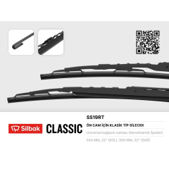 SİLECEK SÜPÜRGESİ 550/550MM BERLINGO-PARTNER -08 BOXER-JUMPER-DUCATO -06 P206-P306-XSARA-P406 SPRI NTER YT -PARTNER-VW LT ST -TRANSIT-CONNECT AUDI 100-R25 OLCU:550MM / 550MM RUZGARLIKLI