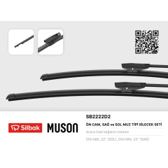 SİLECEK SÜPÜRGESİ 550/550MM MUZ TİPİ MERCEDES BENZ C-CLASS W206 03/21