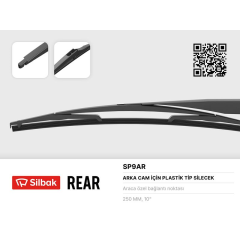 SİLECEK SÜPÜRGESİ ARKA PLASTİK TİP 230MM PEUGEOT 308 II 09/13 . RENAULT MGN II 11/02 12/09 . MGN I V. SW 12/05 . OPEL ASTRA GTC H 03/05