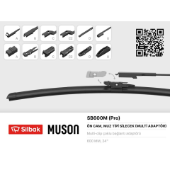 SİLECEK SÜPÜRGESİ MUZ TİPİ GRAFİTLİ 600mm 6 APARATLI