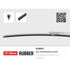 MUZ TİPİ SİLECEKLERE UYGUN LASTİK 800MM