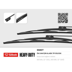 SİLECEK SÜPÜRGESİ 800MM ISUZU MİDİBUS-TURKUAZ-IVECO M25-M29-COBRA 160/BMC BELDE 220 YM 08 TEMSA PRES TİJ /MİDİBÜS 08 MB 0303-V8-80CM 08 TEMSA DİAMOND 08 IVECO M23-M50 08 MB 0402-0405-OTOKAR M3000 VİDAL