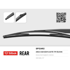 SİLECEK SÜPÜRGESİ ARKA PLASTIK TIP 300mm C4-FIESTA VI- 02 FOCUS II/III SW-MONDEO IV-PICANTO-QASHQAI