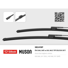 SİLECEK SÜPÜRGESİ 600/450MM MUZ TİPİ DUSTER 12/16
