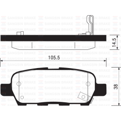 ARKA FREN BALATA NISSAN X-TRAIL 2.0L QR20 T30 01-07