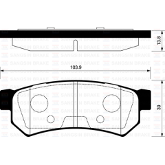 ARKA BALATA LACETTI 1.4 16V-1.6-1.8 03 NUBIRA SEDAN-KOMBI 1.4-1.6-1.8 05 GDB4178