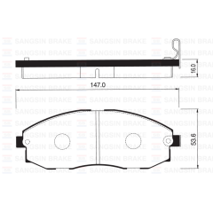 ÖN FREN BALATA HYUNDAI H100 STAREX 2.5L D4BH TC. TCI PANELVAN 96-07