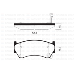 ÖN BALATA DİSK NISSAN ALMERA 95-00 SUZUKI BALENO 99-07 GDB3180