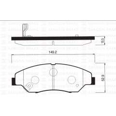 ÖN BALATA KIA SPORTAGE 2.0 2.0i 16V 2.0TD 94-03 GDB3241