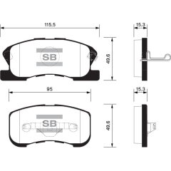 ÖN BALATA DAIHATSU SIRION 1.0-1.3 98-05 GDB3220-GDB3266
