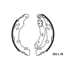 ARKA KAMPANA PABUÇ BALATA DACIA LOGAN 1.5L DCI 04-12 / RENAULT CLIO III 1.5L DCI 12