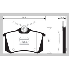 ARKA FREN BALATA RENAULT CLIO 05 KANGOO 01 LAGUNA 96 FLUENCE 09 MEGANE 96 CITROEN BERLINGO 99 C2 C3 C4 03 DS4 11 PEUGEOT 307 00 308 07 PARTNER 96 VW POLO CLASSIC 95 01 GOLF III-IV-PASSAT III