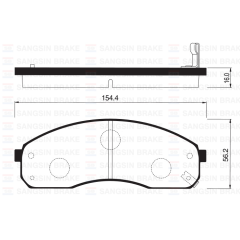 ÖN FREN BALATA KIA PREGIO 2.7L J2 99-01 / BONDO. K2500 2.5L D4CB 6 vites 10