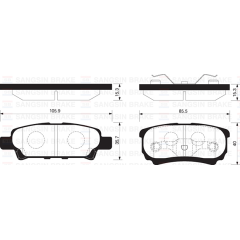 ARKA BALATA OUTLANDER 2.0 4WD-2.4 4WD 03 LANCER ESTATE-WAGON 03 GDB3341-GDB4143