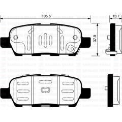 ARKA FREN BALATA NISSAN QASHQAI 1.6L 2.0L HR16 HR20 J10 06-10 / JUKE 1.5L Dci F15 10- 1.6L HR16DE F15 10- / MURANO 3.5L Z51 DCi 08- / X-TRAIL 2.0L M9R MR20DE T31 07-13