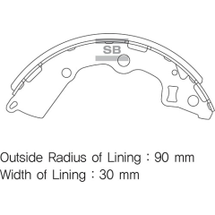 ARKA PABUÇ BALATA PICANTO 1.0-1.1 CRDI 04 GS8754