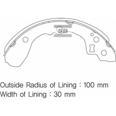 ARKA KAMPANA PABUÇ BALATA KIA RIO 1.5L A5D DOHC yumurta kasa 00-05 / 1.3L A3E SOHC yumurta kasa 00-05
