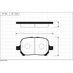 ÖN BALATA CAMRY V20 2.2-3.0 24V 96-01 GDB3277-GDB3152