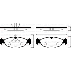 ÖN FREN BALATA OPEL ASTRA F / CORSA A B / VECTRA A / TIGRA 94-00 / COMBO 1.4L 1.6L 1.7L D 92-00
