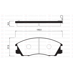 ÖN BALATA TERRACAN 2.5TD-2.9CRDİ 3.5İ 01-06 GDB3299
