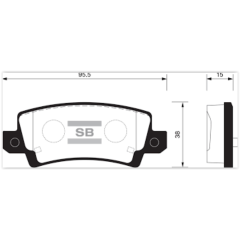 ARKA BALATA SWIFT IV 1.2-1.3DDIS 10 SX4 1.6-1.6DDSİ 12 VİTARA 1.6-1.6DDSİ 15 GDB3529
