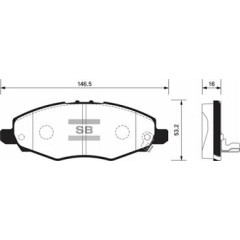 ÖN FREN BALATA TOYOTA HILUX VIGO 2.5L 2KDFTV KUN15 4x2 05-07