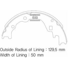 ARKA KAMPANA PABUÇ BALATA KIA BESTA 2.2L R2 92-98 / MAZDA E2200 2.2L R2 RF 91