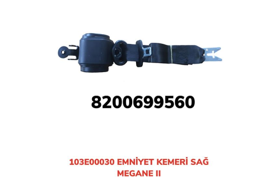 EMNİYET KEMERİ OTOMATİK SAĞ MEGANE II