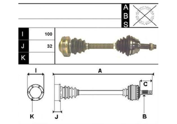 AKS ÖN SOL IDEA 1.3 JTD 01/04