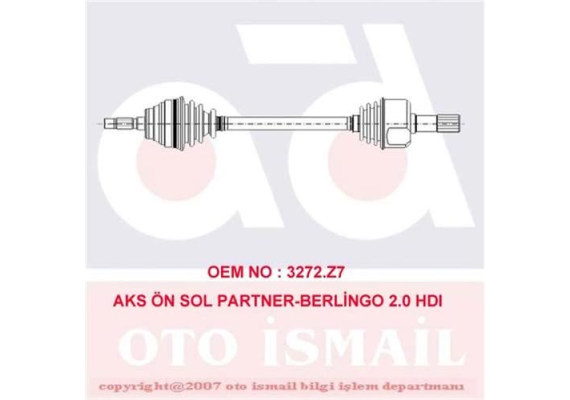 x AKS ÖN SOL PARTNER-BERLINGO 2.0 HDI 00