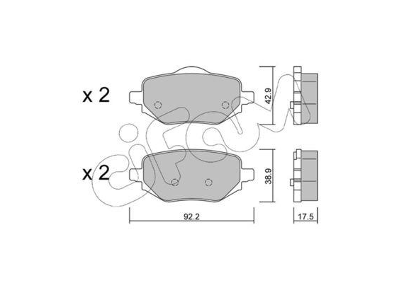 ARKA FREN BALATASI OTOMATİK EL FRENİ CORSA F-C4-208-2008-DS3