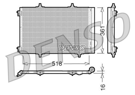 KLİMA RADYATÖRÜ KONDENSER CROSSLAND 17 P207 06 P208 12 19 P2008 13 C3 09 AIRCROSS 17 C4 14 DS3 10 1.2-1.4-1.6 VTI-HDI-THP-PureTECH