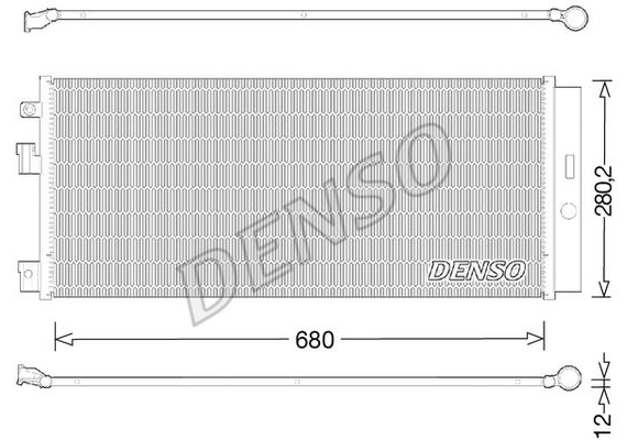 CONDENSER. AİR CONDİTİONİNG OPEL ADAM 12-19