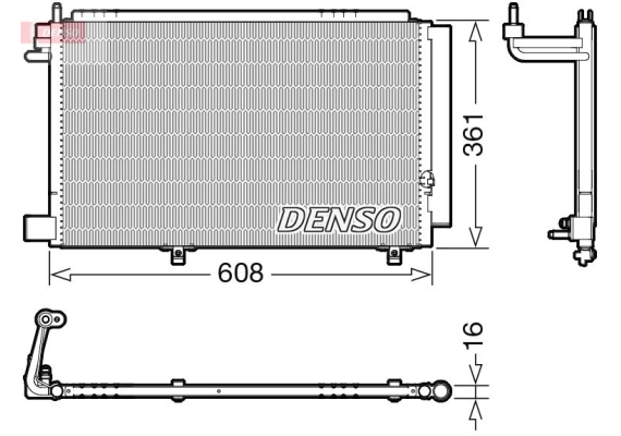 KLIMA RADYATORU KONDENSERİ FIESTA VI 1.25 1.4 16V 1.4TDCI 08 14