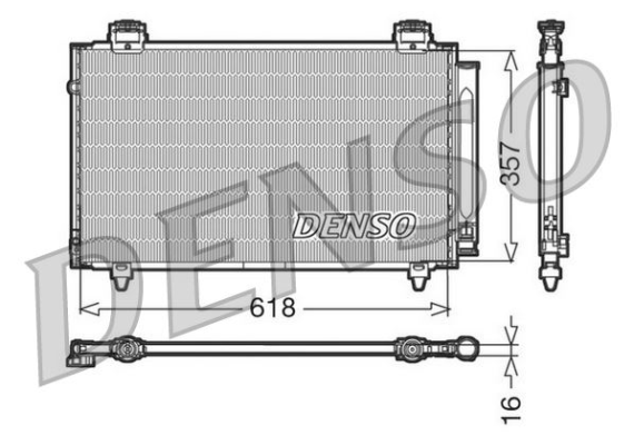 CONDENSER. AİR CONDİTİONİNG TOYOTA COROLLA E12 01-07