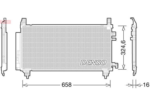 CONDENSER. AİR CONDİTİONİNG TOYOTA VIOS / YARIS 07-13