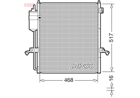 CONDENSER. AİR CONDİTİONİNG MITSUBISHI L 200 / TRITON 05-15