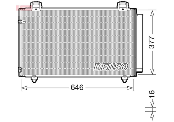 CONDENSER. AİR CONDİTİONİNG TOYOTA COROLLA E12 01-07
