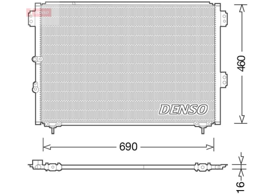 CONDENSER. AİR CONDİTİONİNG TOYOTA HIACE IV 87-12