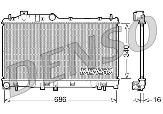 RADİATOR. ENGİNE COOLİNG SUBARU FORESTER 08