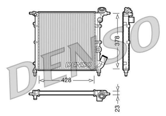 RADİATOR. ENGİNE COOLİNG RENAULT 19 I 88-92