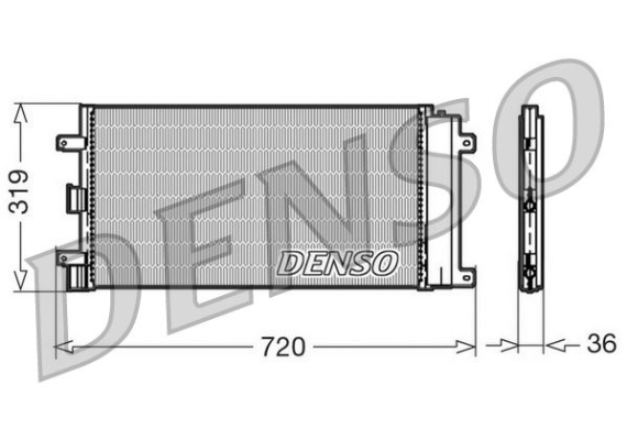 CONDENSER. AİR CONDİTİONİNG FIAT DOBLO 01