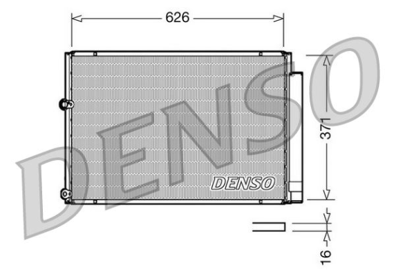 CONDENSER. AİR CONDİTİONİNG TOYOTA PRIUS W1 00-04